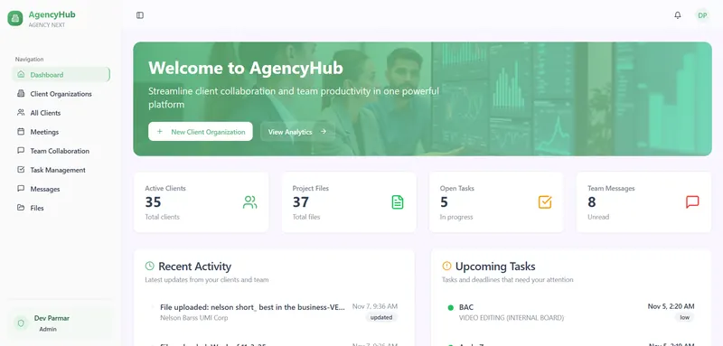 AgencyHub website