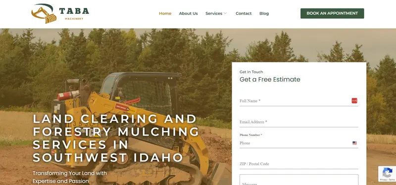 Taba Machinery website